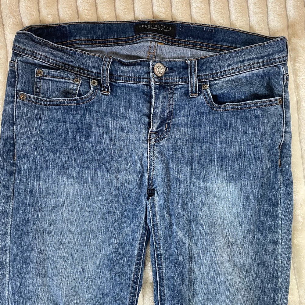 Vintage Aeropostale Women's Blue boot cut Jeans